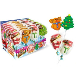 Jimmy Fox Christmas Marschmallow Lollipop lizátko 35g (24)