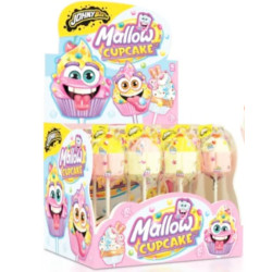 JohnyBee Mallow Cupcake 35g marshmallow lízátko (16) H