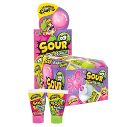 JohnyBee Sour Bubble Squeeze žvýkačka v tubě 30g (24)