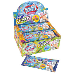 Dubble Bubble Fun Stickers 8g žvýkačky s nálepkami (24)