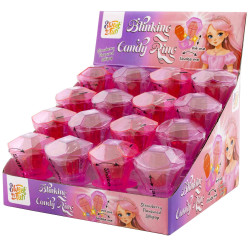 Sweet'n Fun Blinking Candy Ring 10g blikající lízátko na prstýnku (keo nhan) (16
