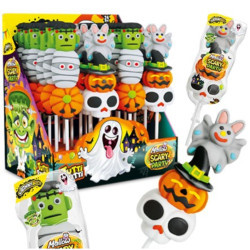 JohnyBee Mallow Scary Party lízátka 35g (24)