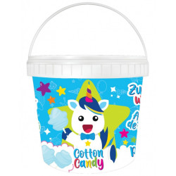 Lolliboni Cukrová vata 50g kyblík Cotton Candy Bubble Gum (12)