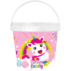 Lolliboni Cukrová vata 50g kyblík Cotton Candy Strawberry (12)