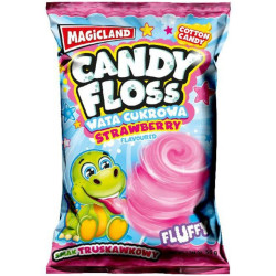 Magicland cukrová vata 30g sáček DINO Strawberry (20)