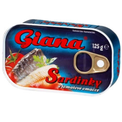GIANA sardinky 125g eo v rajčatové omáčce (hop sat)
