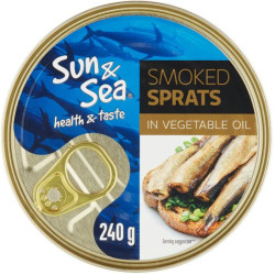 SUN SEA 240g šproty uzené olej (24)
