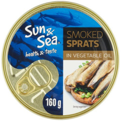 SUN SEA 160g šproty uzené olej (36)
