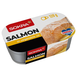 SOKRA 120g Losos v rostlinném oleji (11)