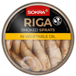 SOKRA 120g Uzené Riga šproty v rostlinném oleji (18)