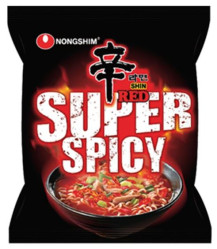 Nongshim Shin red super spicy 120g černý (20) Trvan. 28/08/2025