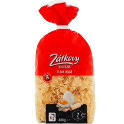 Zátkovy těstoviny vaječné 400g Fleky Velké (12)