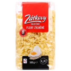 Zátkovy těstoviny vaječné 500g Fleky zvlněné (12)
