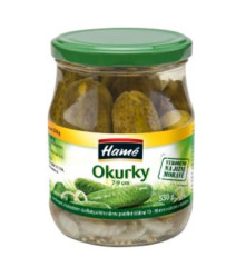HAMÉ nakládané okurky 7-9cm 530g