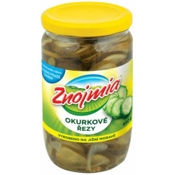 ZNOJMIA Okurky řezy 650g