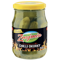 ZNOJMIA Okurky Chilli 340g