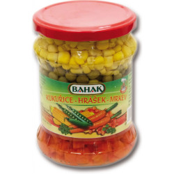 BAHAK Směs zeleninová kukuřice - hrášek - mrkev 500ml