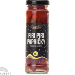 Bassta Piri Piri Papričky ve slanokyselém nálevu 100g (12)