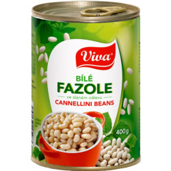 VIVA Fazole bílá ve slaném nálevu 400g (12)