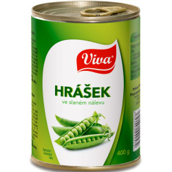 VIVA Hrášek ve slaném nálevu 400g (12)