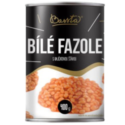Bassta Bílé fazole s rajčatovou šťávou 400g (12)
