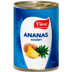 Viva Ananas kousky sladkém nálevu 400g (12)