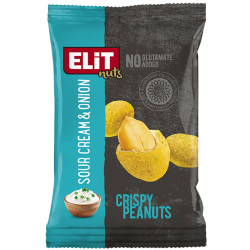 Elit Crispy Peanuts 70g křupavé arašídy Sour Cream and Onion (15)