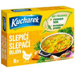 KUCHAREK bujón 6 kostky 60g - slepičí (24)