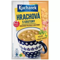 Kucharek instantní polévka Hrachová s krutony 21g (20)