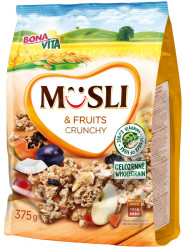 Bonavita Crunchy musli 375g s ovocem (12)