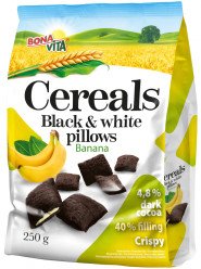BonaVita Black & White 250g pillows banán (12)