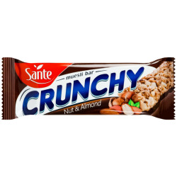 Sante Crunchy (musli) tyčinky 40g Ořech a Mandle v čokoládě (25)