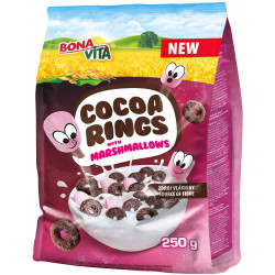 Bonavita Cocoa rings 250g Marshmallows (12)