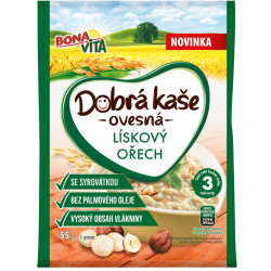 Bonavita Dobrá kaše 55g lískový ořech (20)