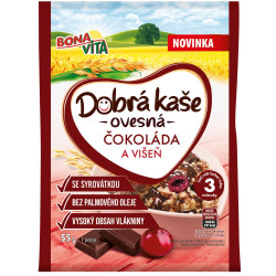 Bonavita Dobrá kaše 55g čokoláda a višeň (20)