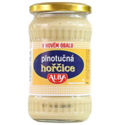 Alba hořčice 340g sklo plnotučná (10)
