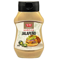 Alba hořčice 350g Gurmán plnotučná Jalapeňos (8)