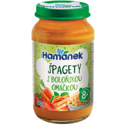 Hamánek přesnídávka 230g Špagety s boloňskou om. (8)