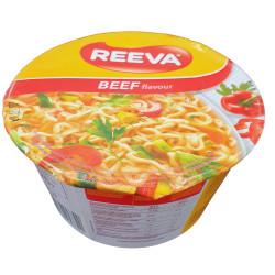 Reeva instantní nudle v misce 75g hovězí (24)