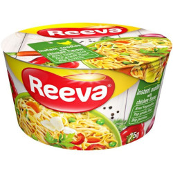 Reeva instantní nudle v misce 75g Kuřecí pikantní kari (24)