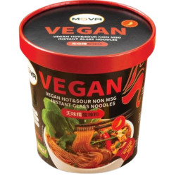 MOVA Vegan instantní skleněné nudle cup 136g Non Glutamine (černé) (12)