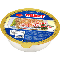 Miliket instantní nudle v misce 75g Shrimp Tomyum (Mi bat) (12) Trvan. 24/06/202
