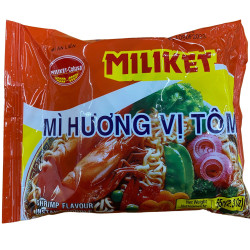 Miliket instantní nudle 65g Huong Vi Tom (Krevetové) (24)