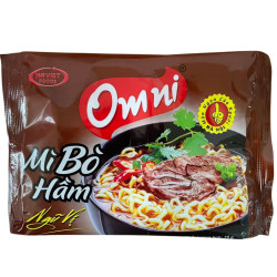 Omni 75g sáček (mi Bo Ham) Instantní nudle s hovězí příchutí (30)
