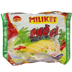 Miliket instantní rýžové nudle 65g Kuřecí (Pho ga) (30)