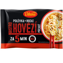 VITANA Chutě světa Instantní nudle Hovězí 66g (20)