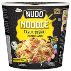 Nudo instantní nudle 60g kelímek Tavuk Cesnili Chicken (24)