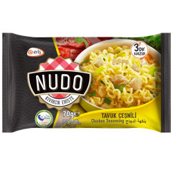 Nudo instantní nudle 70g sáček Tavuk Cesnili Chicken (40)