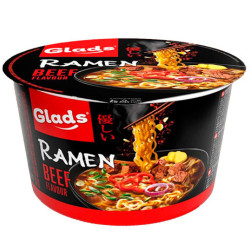 Glads Instantní nudle Ramen 105g Hovězí (18)