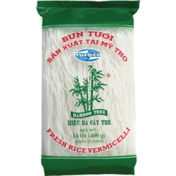 Tufoco Tenké rýžové nudle 400g (Bun Tuoi Ba Cay Tre) Zelený obal (30)